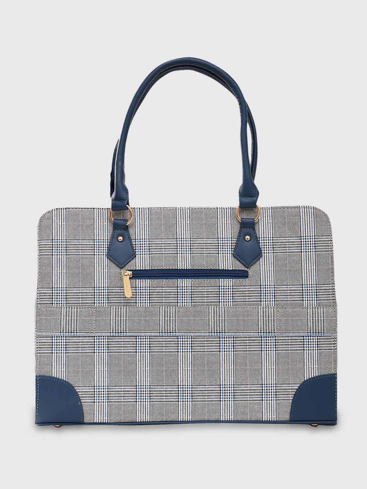 Caprese REMI Navy & Grey Faux Leather Large Messenger Bag