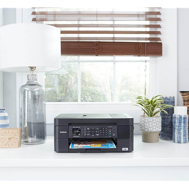 Wireless All-in-One Inkjet Printer, MFC-J491DW, Multi-function Color Printer, Duplex Printing, Mobile Printing, Dash Replenishment Enabled, Black, 8.5 (MFCJ491DW)