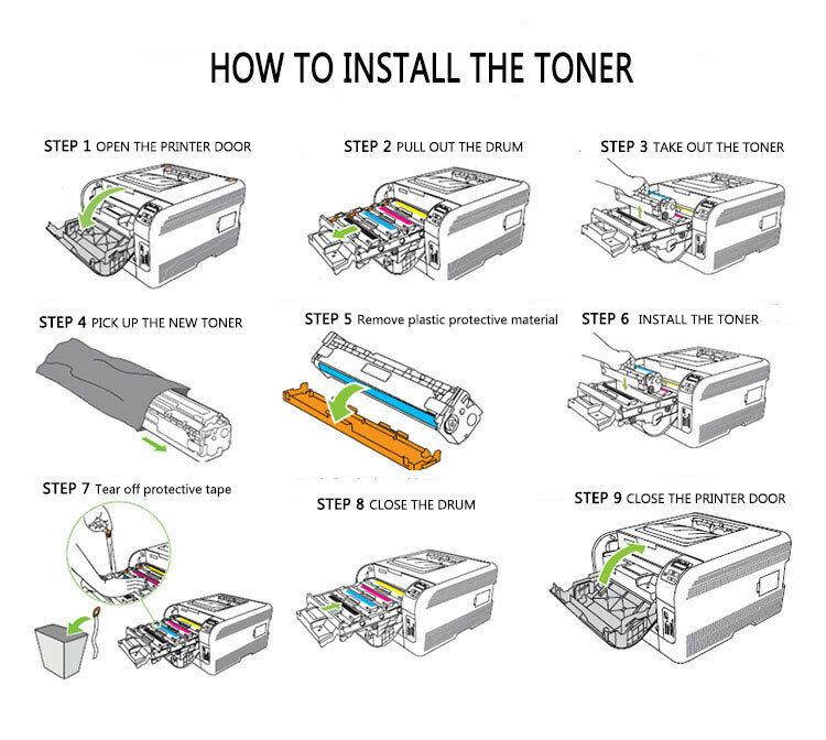5 Toner Cartridge Set For HP CF410X LaserJet Pro MFP M452 M452nw M477fdw M477fnw