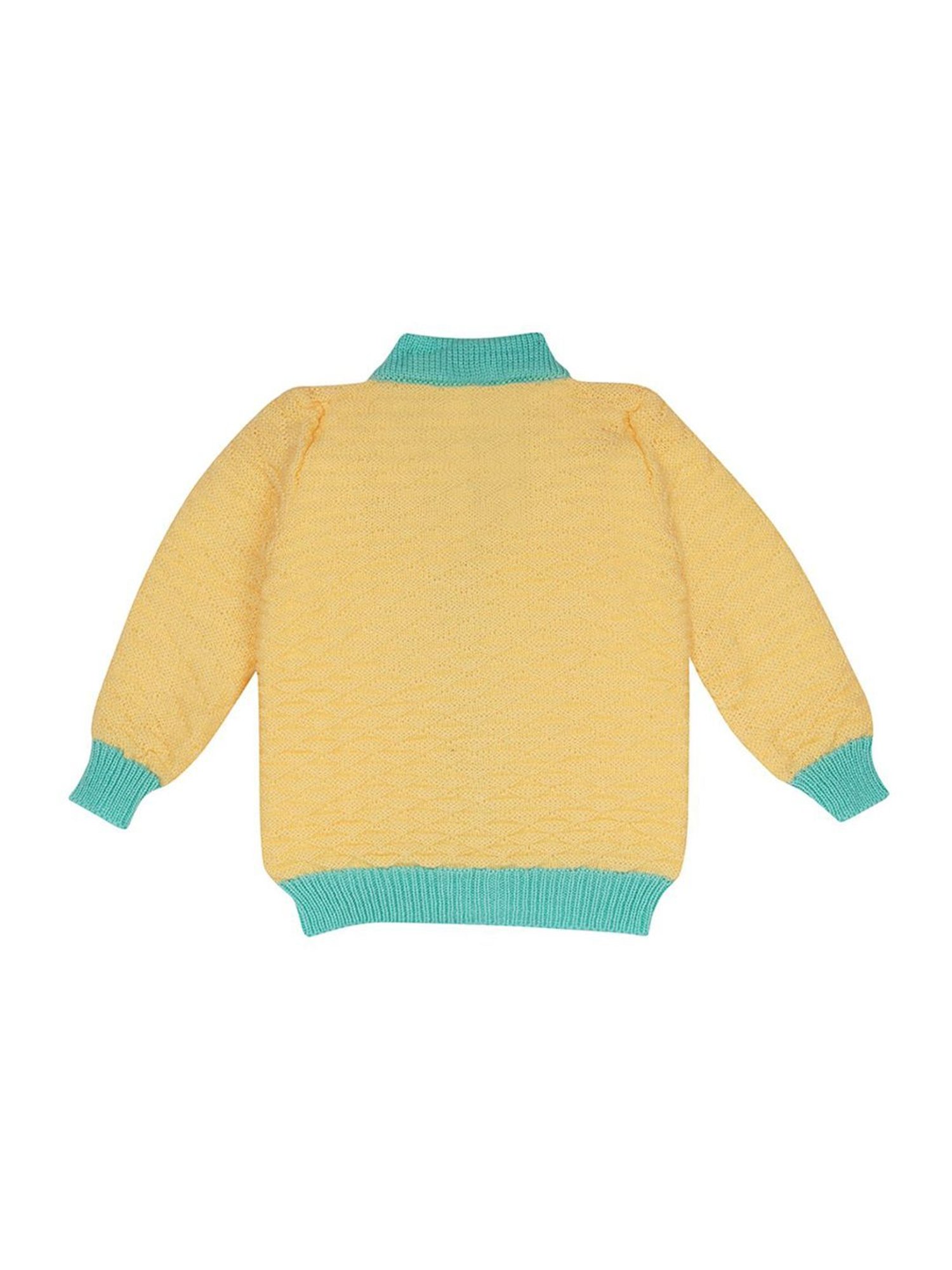 Pantaloons Baby Brown Cotton Printed Full Sleeves Sweater