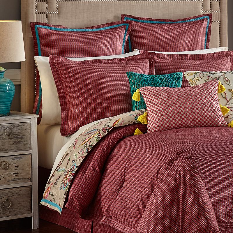 Floral Key of Life Reversible Comforter Set (Queen) 4pc - Waverly