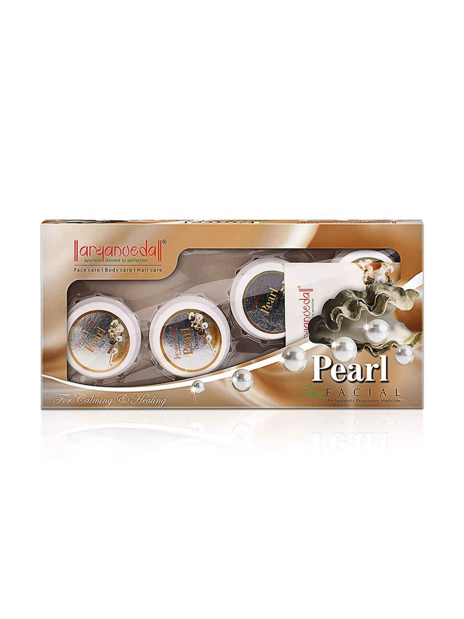 Aryanveda Pearl Spa Facial Kit, All Type Skin Solution, for Fairness