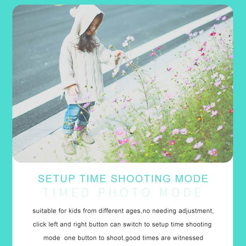 RK-K9 2.0 / 2.4 inch 20.0MP Dual-lens Child Camera, Support Game & Video & 64GB TF Card