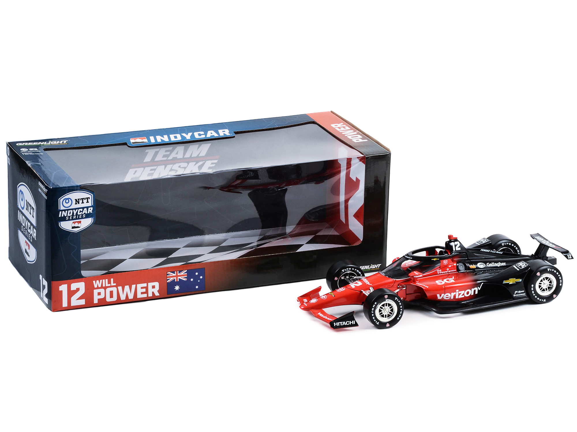 Dallara IndyCar #2 Josef Newgarden "Shell Oil" Team Penske Winner "108th Indianapolis 500 - NTT IndyCar Series" (2024) 1/64 Diecast Model Car by Greenlight