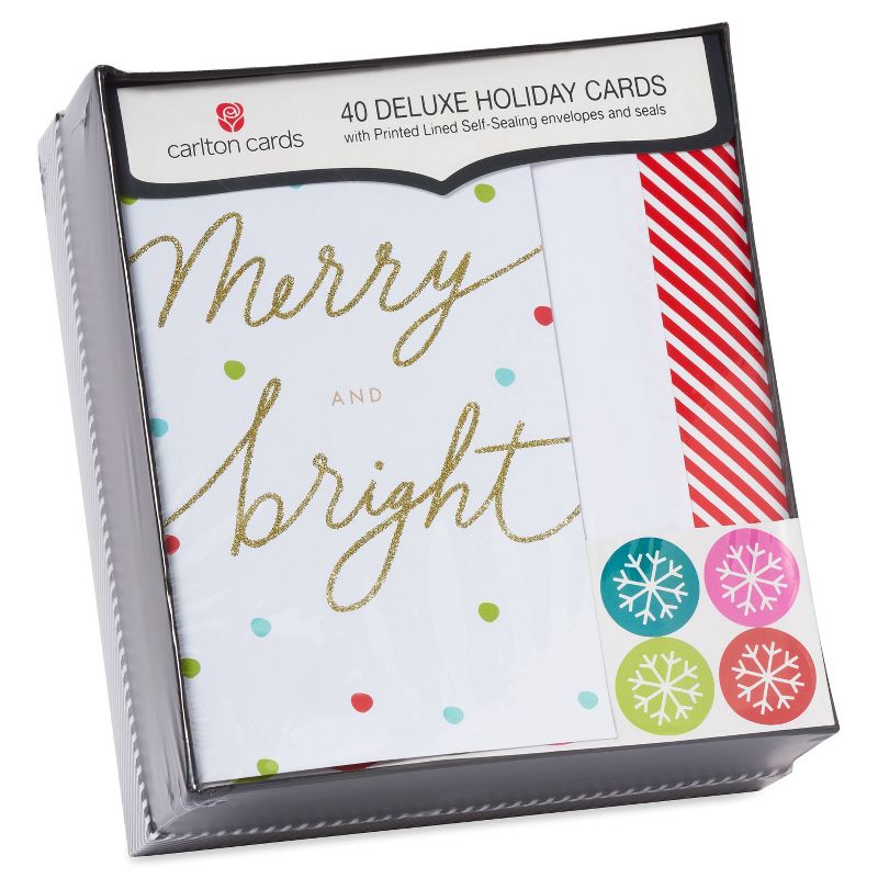 Carlton Cards 40ct Merry & Bright Boxed Cards