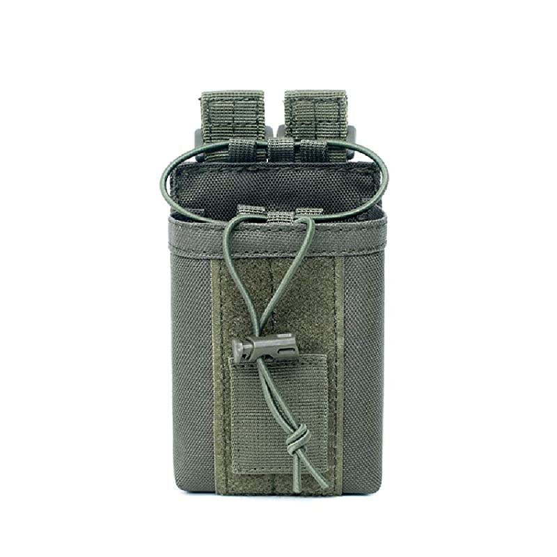 1000D Adjustable Molle Tactical Pouch Radio Holster Case Walkie Talkie Holder Duty Belt 53quotx 35quotx 16quot Amy Green