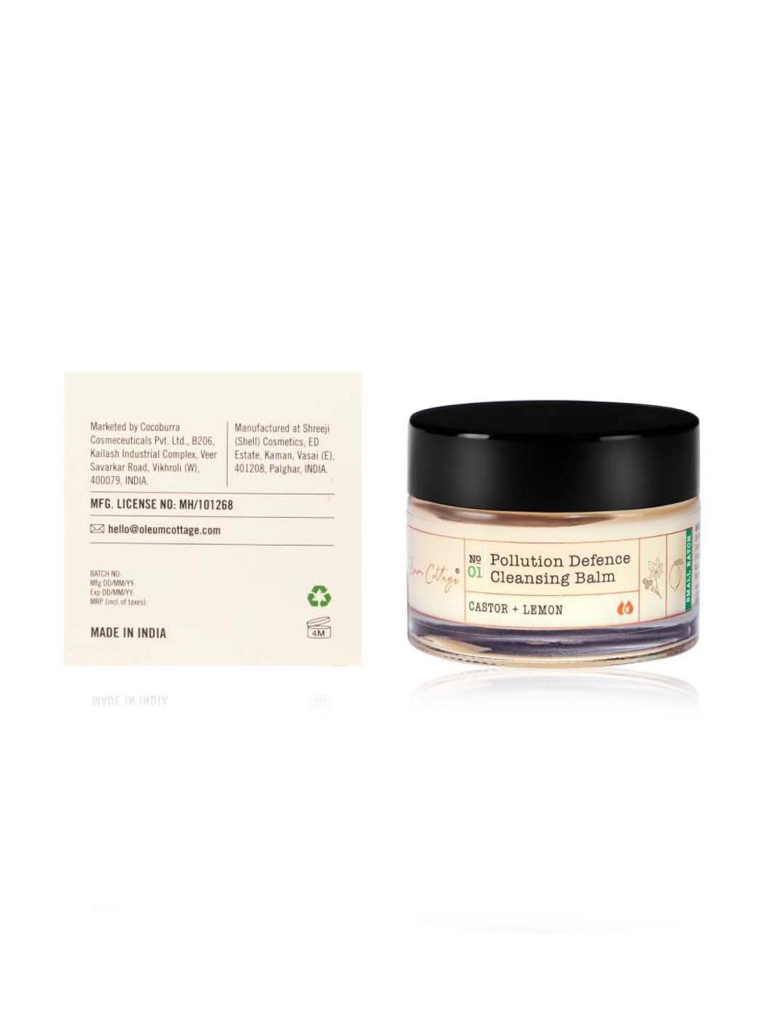 Oleum Cottage Pollution Defence Cleansing Balm - 30 gm