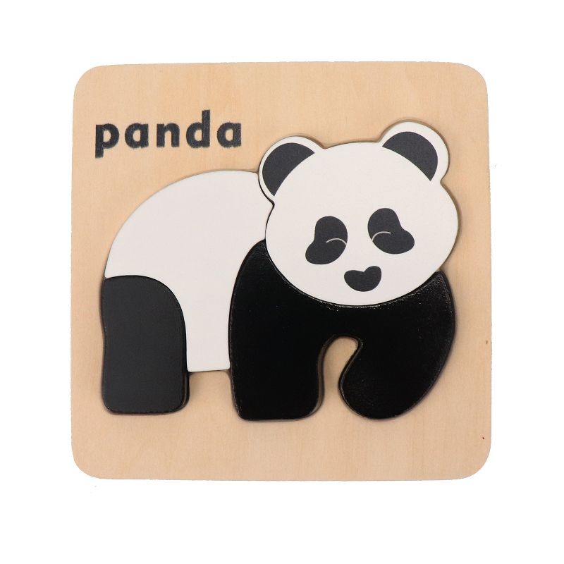 Leo & Friends Wooden Zoo Animal Puzzle Kit for Boys and Girls