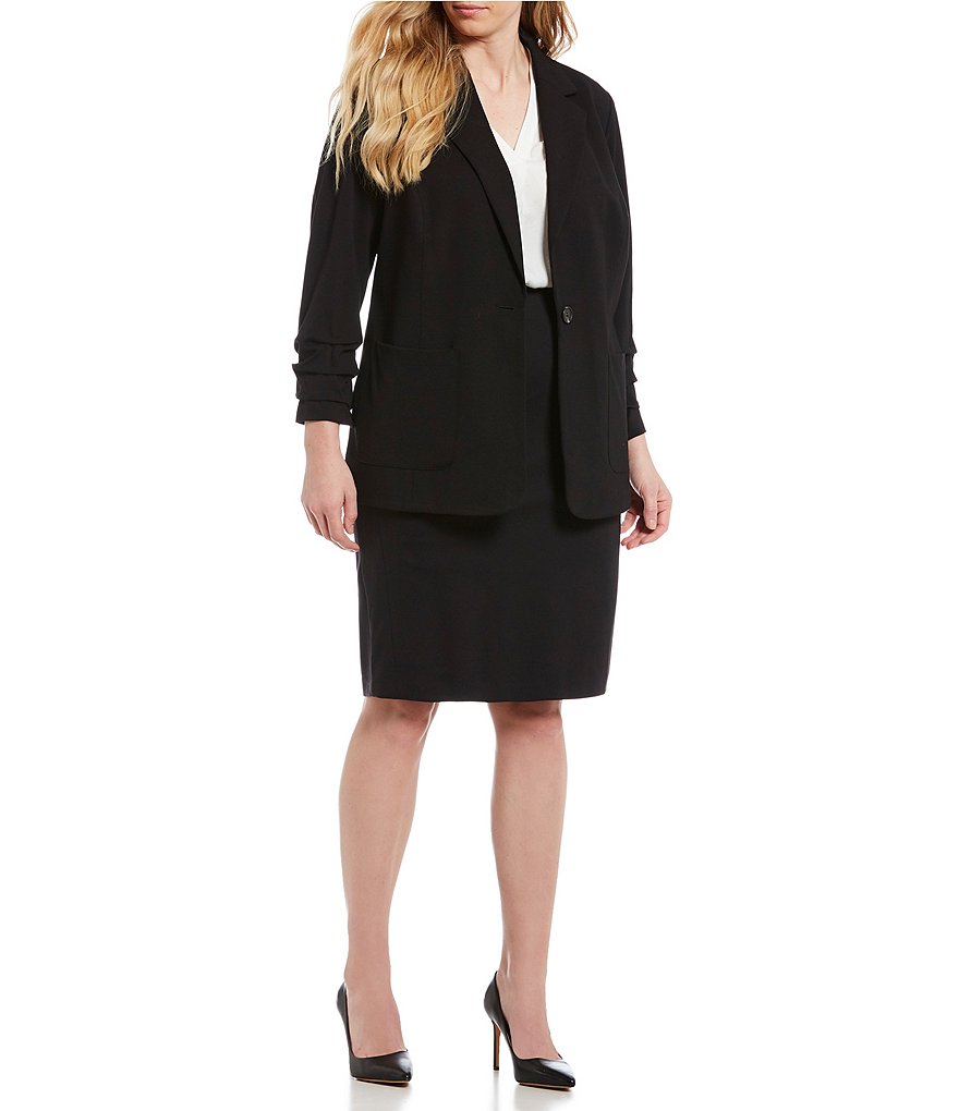 Lauren Ralph Lauren Plus Size Southwestern Print Cotton Blend Midi Skirt