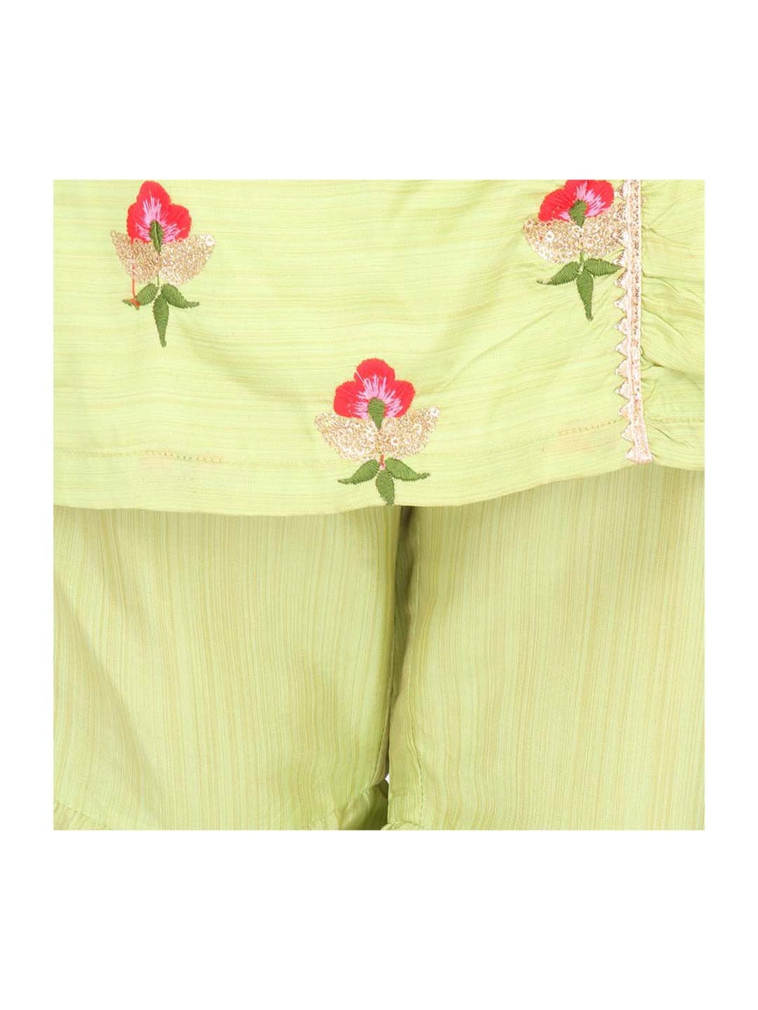 VASTRAMAY Kids Blue & White Cotton Over Dyed Kurta Set