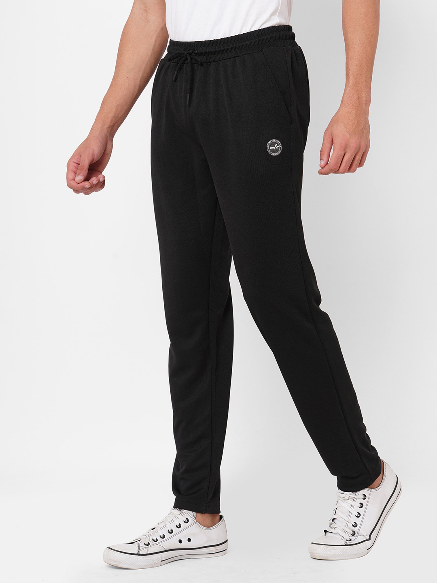 Fitz Black Slim Fit Trackpants