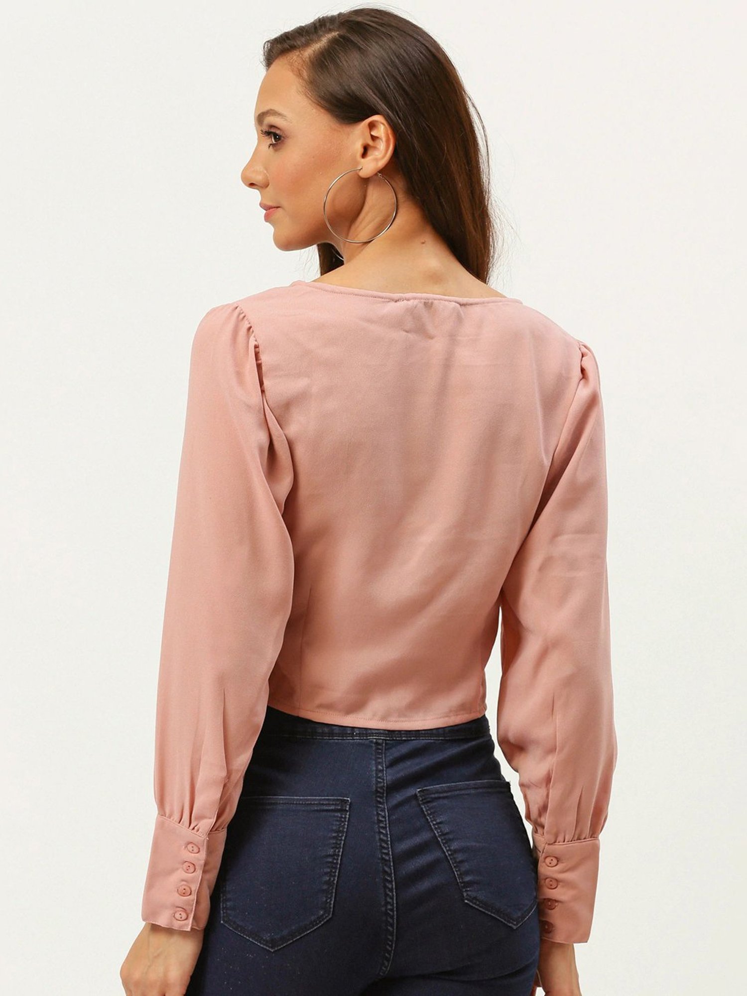 Carlton London Pink Crop Top