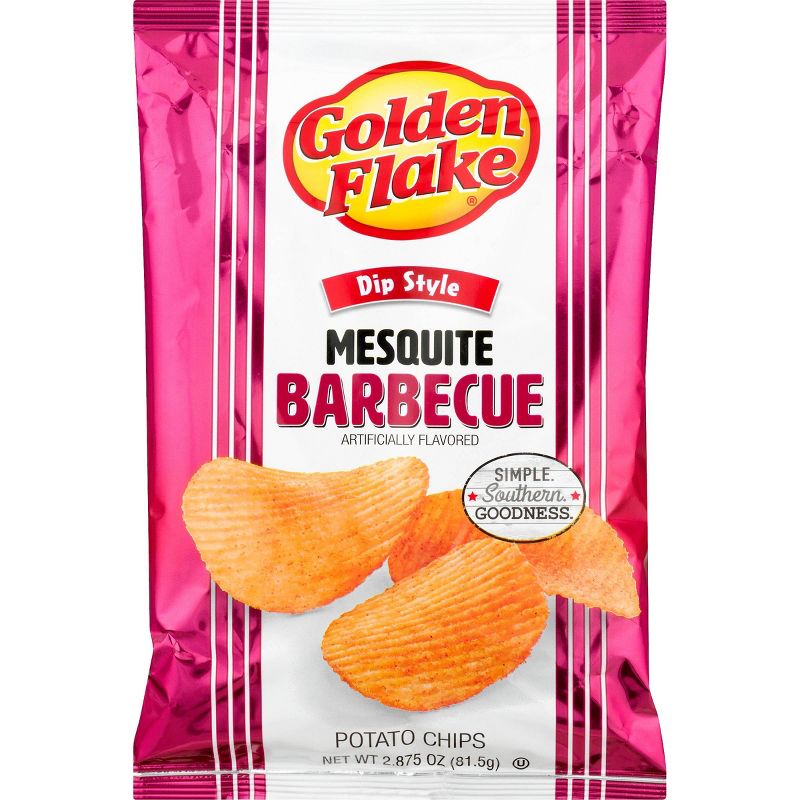 Golden Flake Mesquite Barbecue Flavored Dip Style Potato Chips - 2oz