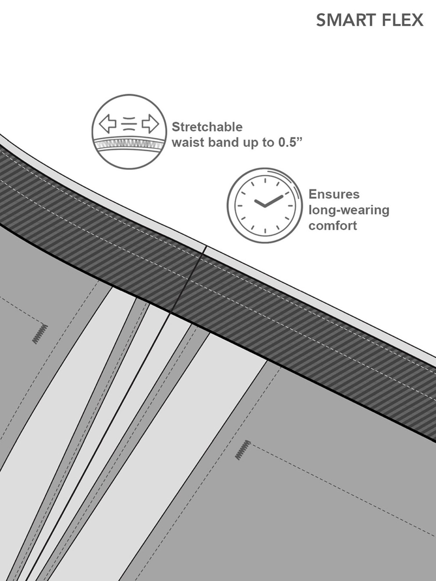 Arrow New York Blue Slim Fit Checks Trousers