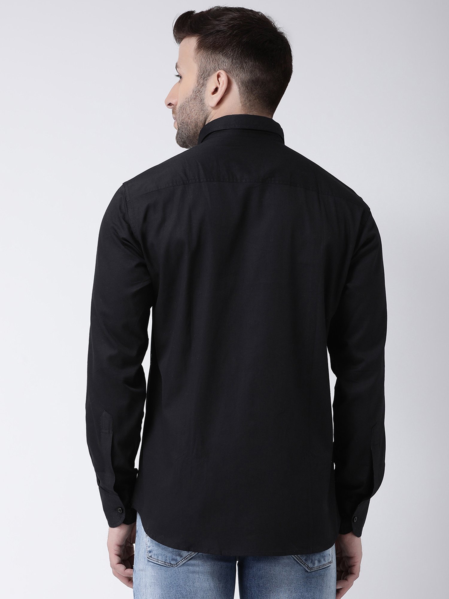 Hangup Plus Black Slim Fit Pure Cotton Shirt