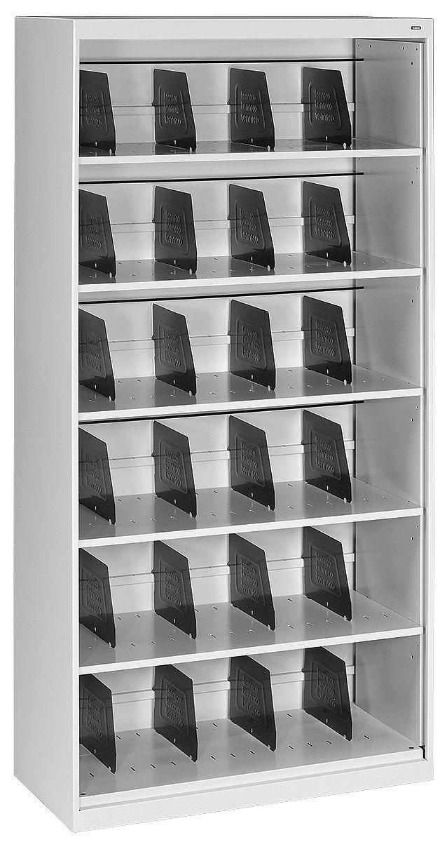 Open Fixed Shelf Lateral File 36w x 16 1/2d x 75 1/4 Light Gray