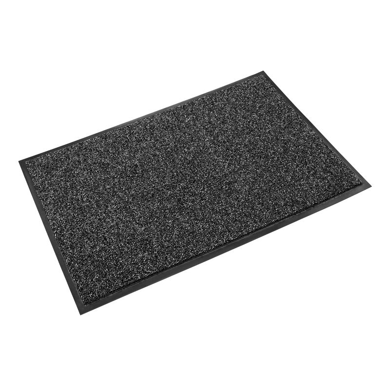 3'x5' Rectangle Solid Floor Mat Gray - Crown