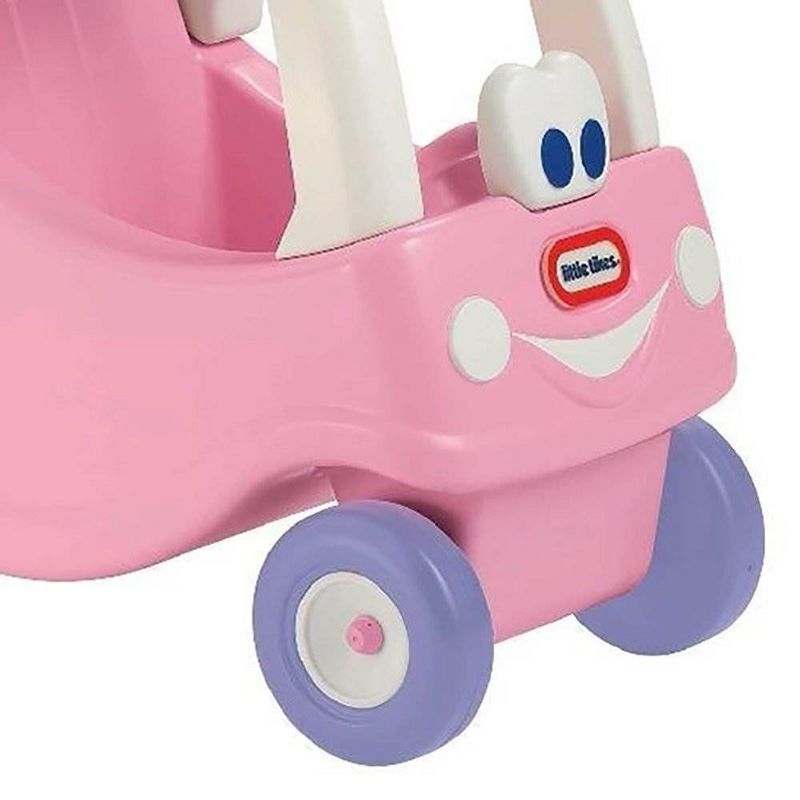 Little Tikes Princess Cozy Coupe Kids Pretend Play Grocery Shopping Cart, Pink