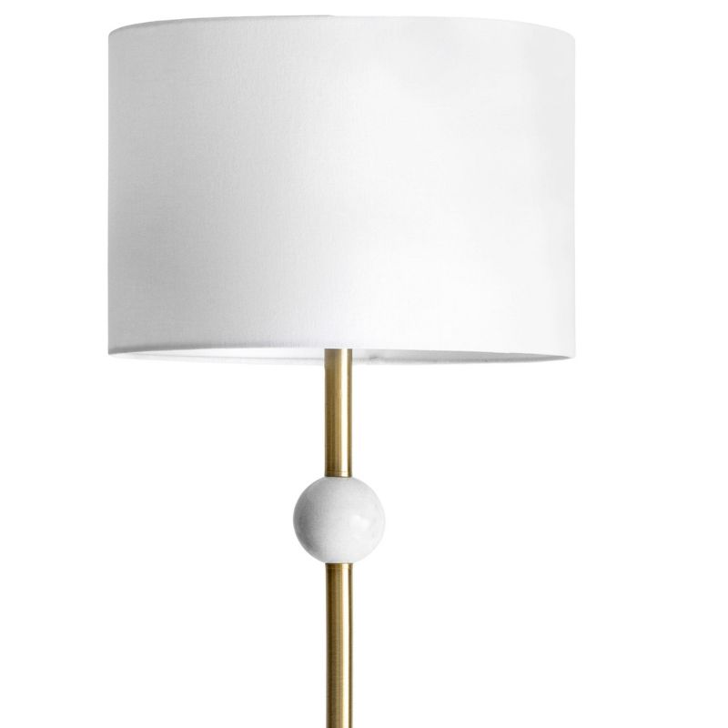 nuLOOM Saxman 63" Marble Floor Lamp Lighting - Gold 63" H x 16" W x 16" D