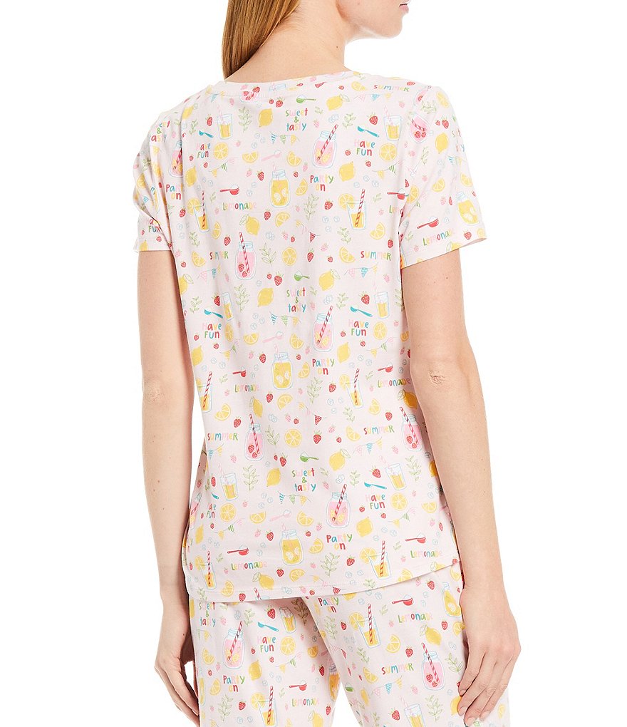 Donna Karan Abstract Print Knit Sleep Pants