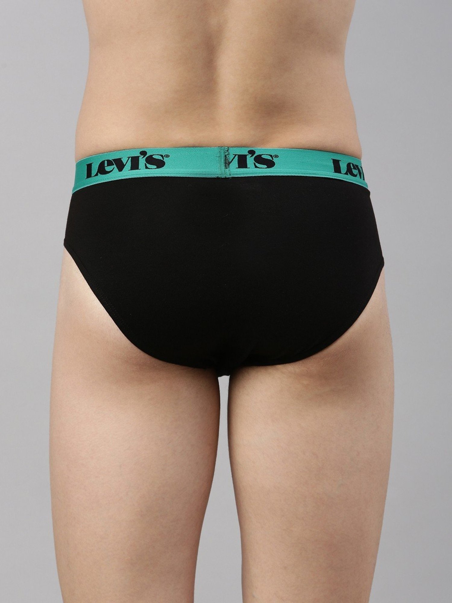 Levi's 065 Jet Black Cotton Regular Fit Briefs