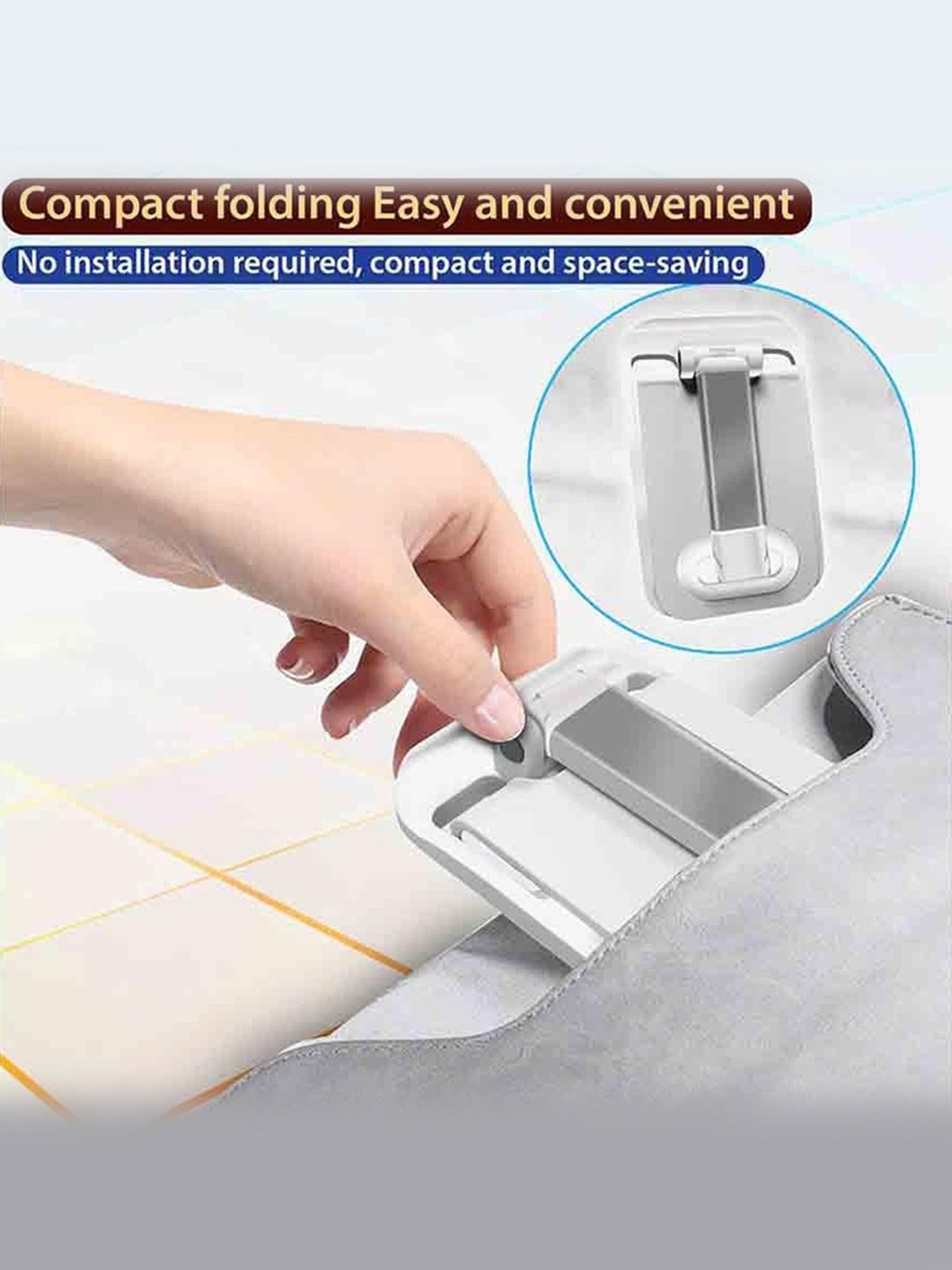 Gripp Magic Stand Compatible For All Mobile Phones Devices (White)