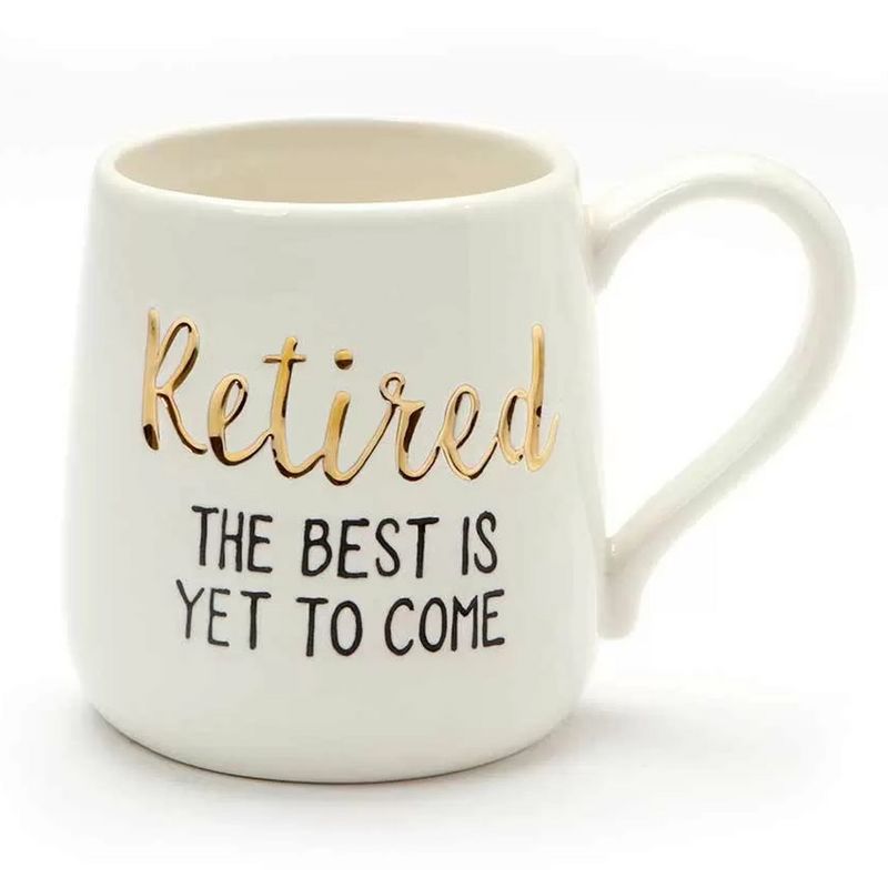 Tabletop 4.0" Retired Best To Come Mug Etched Gold Enesco  -  Drinkware