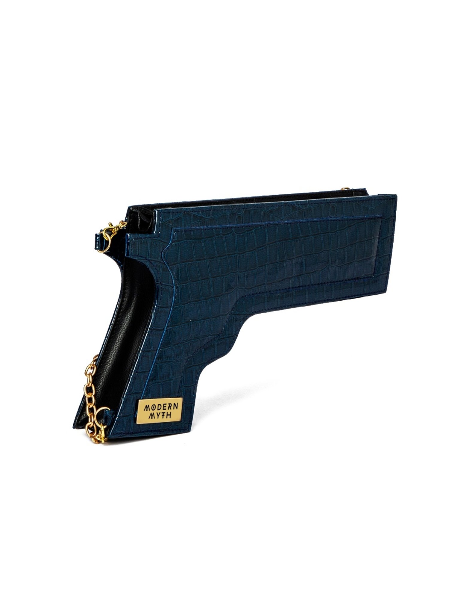 Modern Myth Blue Textured Medium Cross Body Bag