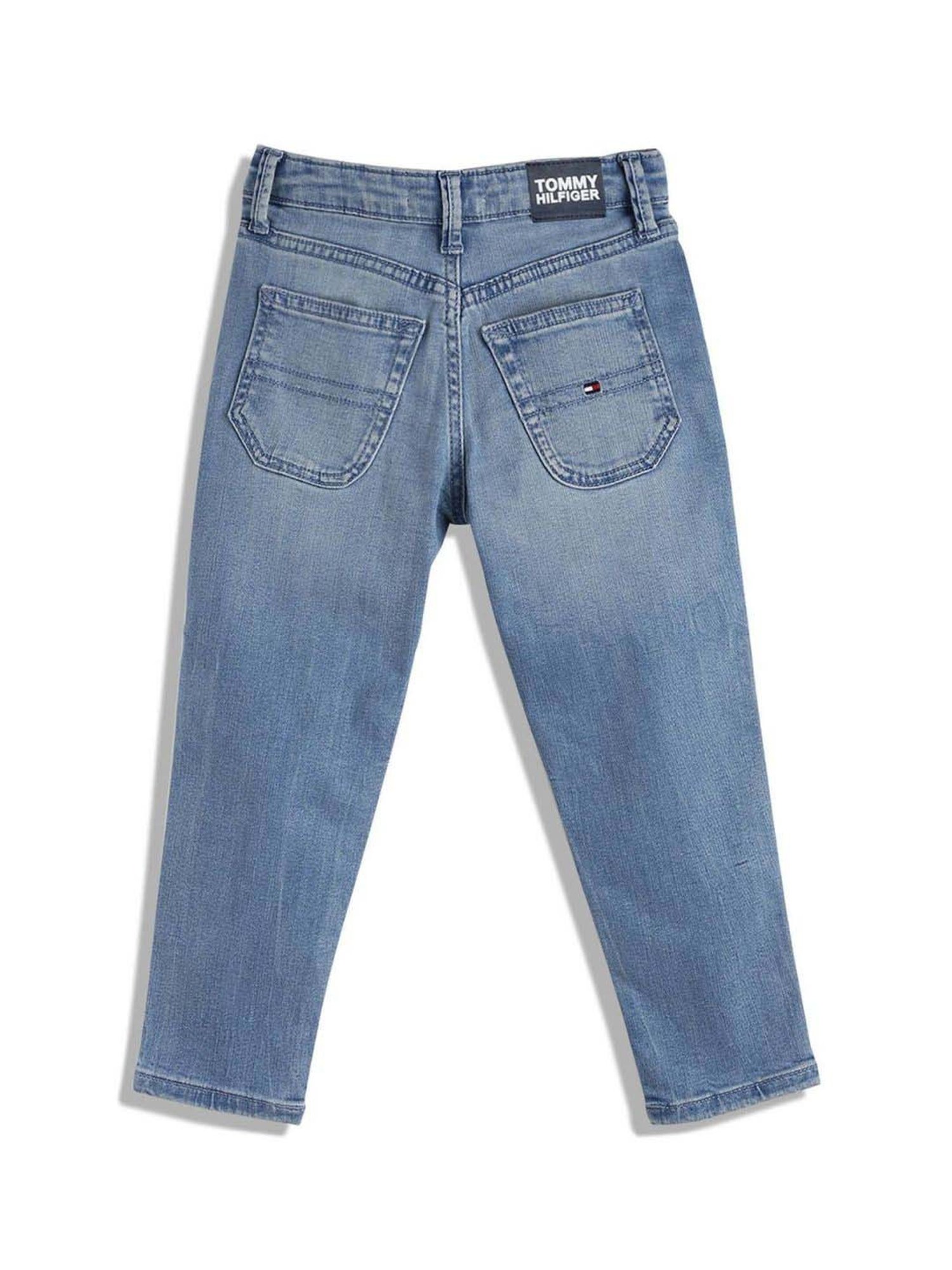 Tommy Hilfiger Boys Denim Solid Straight Jeans