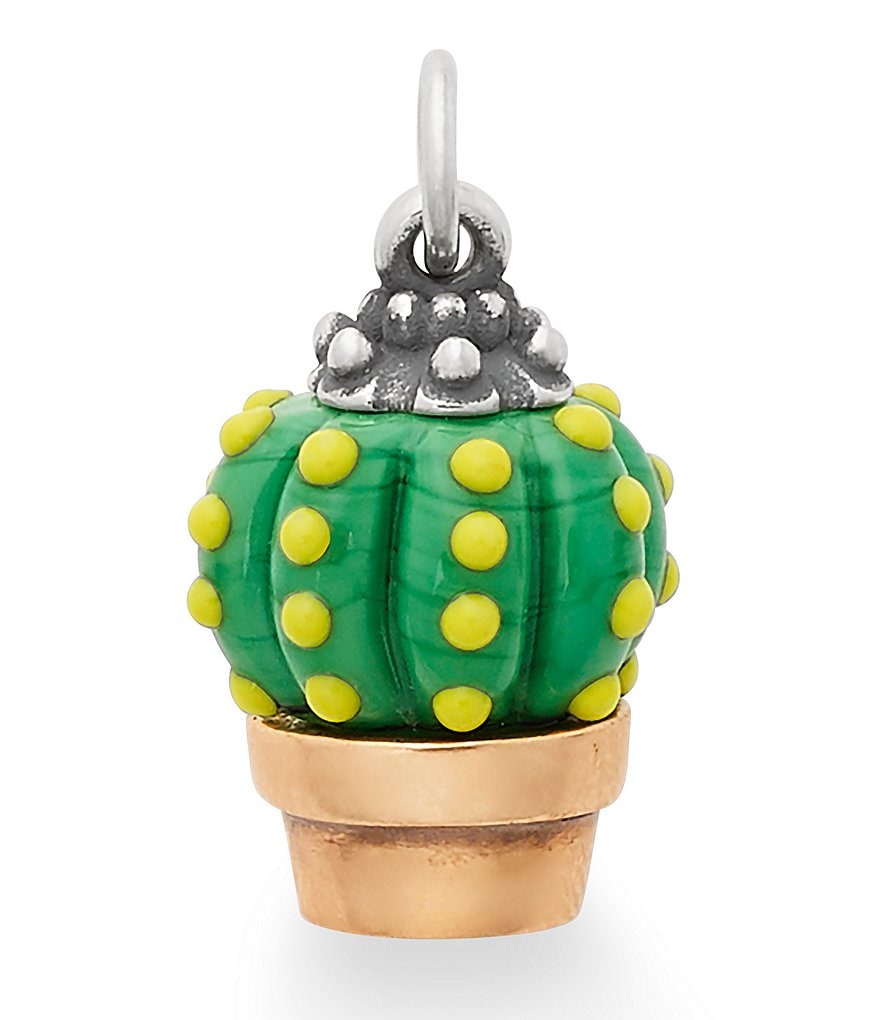 James Avery Barrel Cactus Art Glass Charm