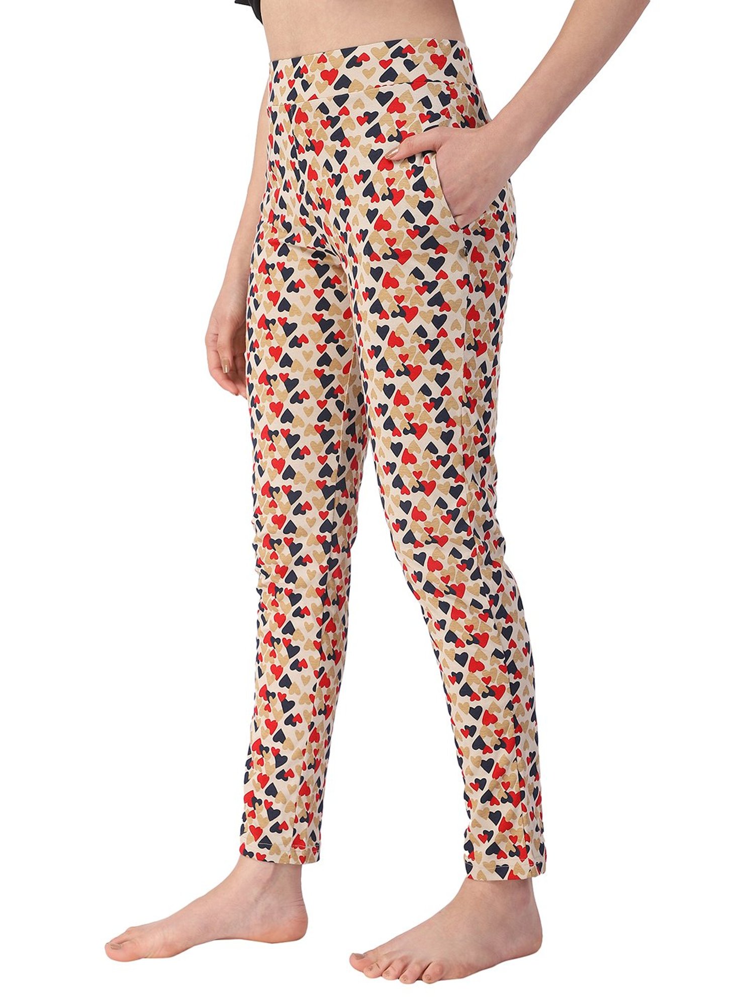 Proteens Beige Printed Pyjamas