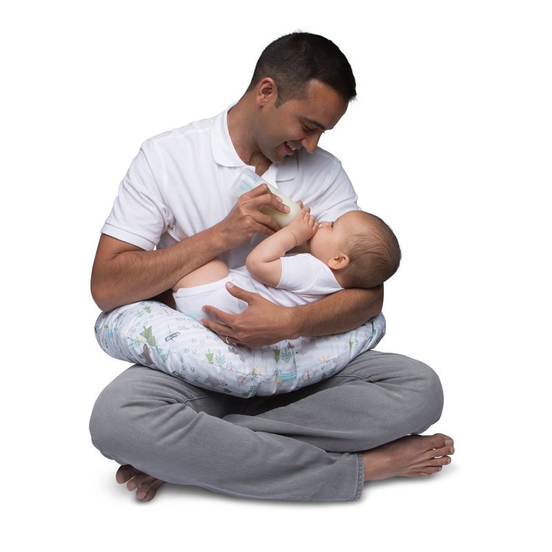 Boppy Original Nursing Pillow Cover - Gray Gold Giraffes