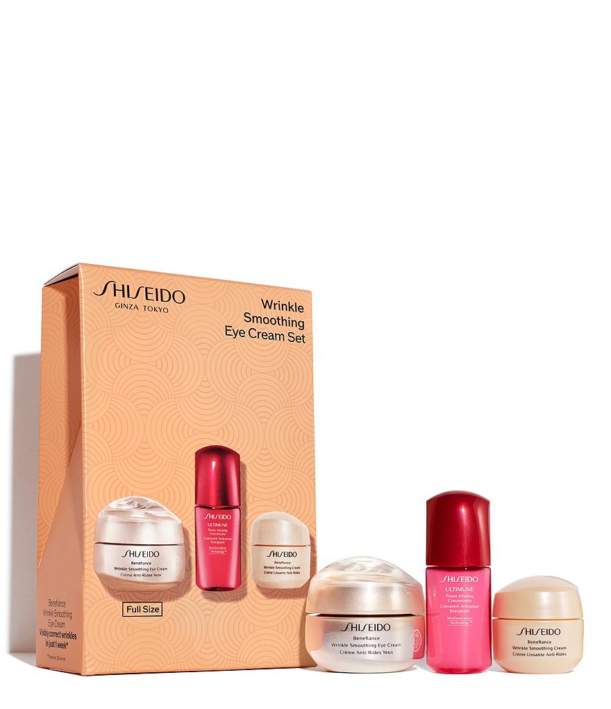 Shiseido Benefiance Wrinkle Smoothing Eye Cream 3-Piece Set