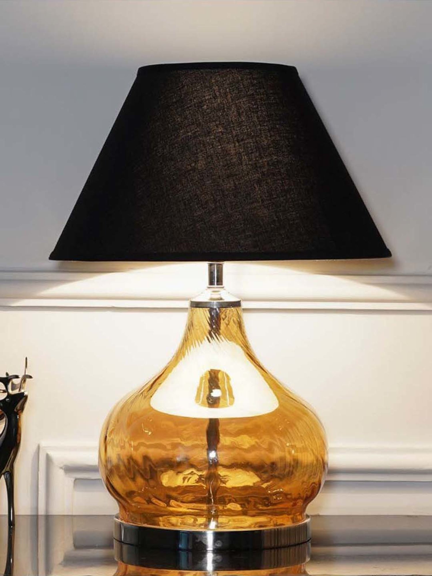 DecorativeRay Red PVC Study Table Lamp - Set of 1