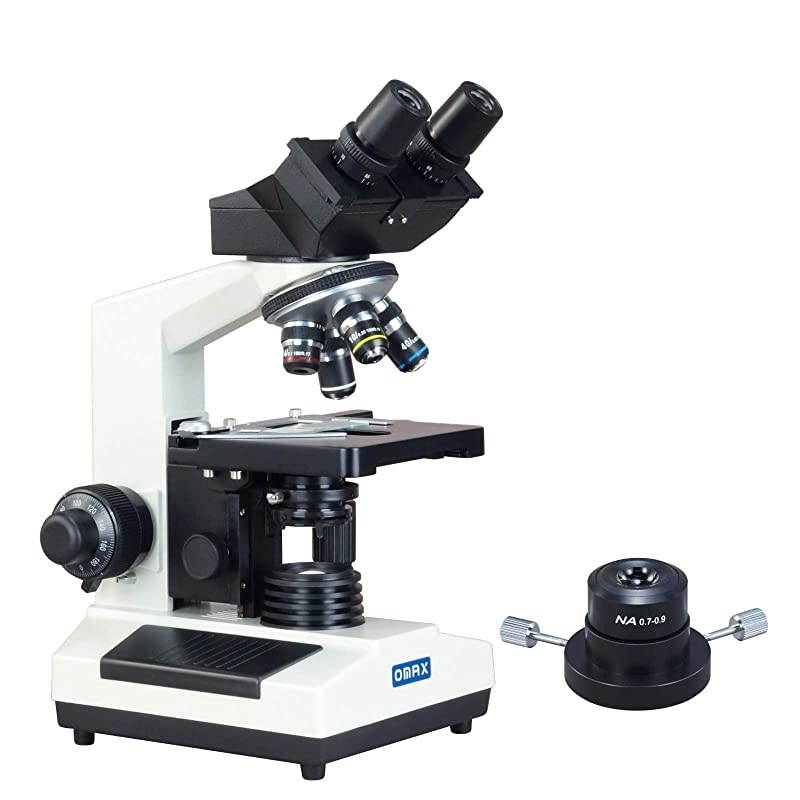 40X1600X Research Compound Binocular Microscope with Dry Darkfield Condenser