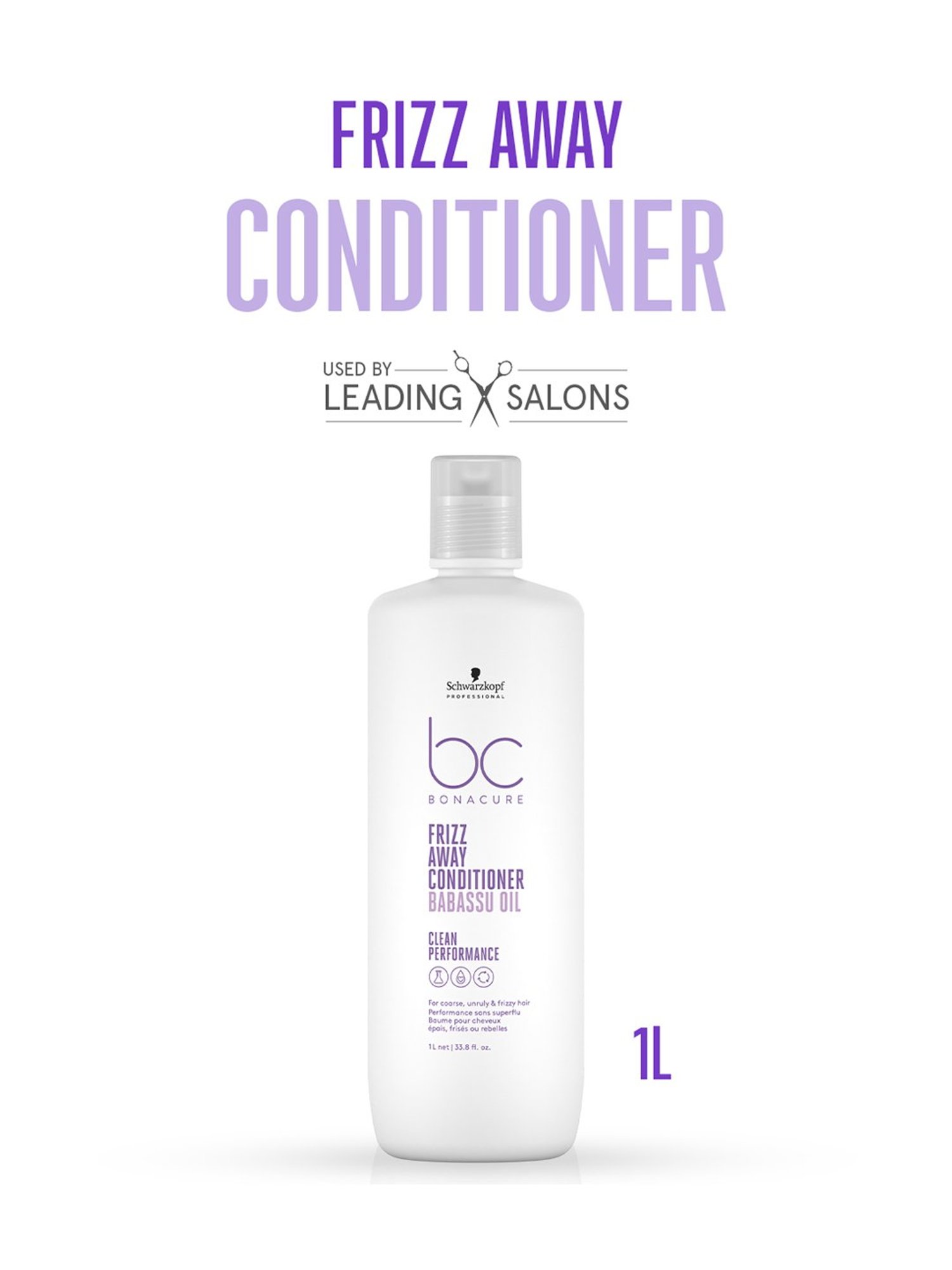 Schwarzkopf Professional Bonacure Frizz Away Conditioner with Babassu Oil - 1000 ml