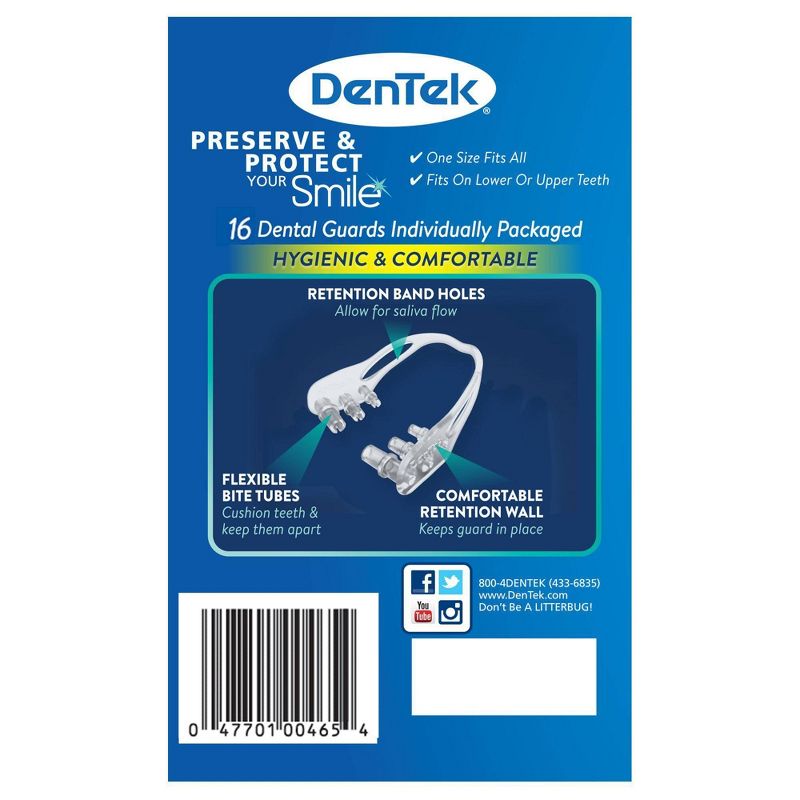 DenTek Ready-Fit Disposable Dental Guards for Nighttime Teeth Grinding -12ct