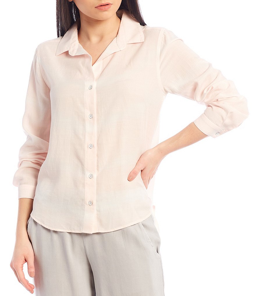 Cloth & Stone Woven Striped Coordinating Button Down Top