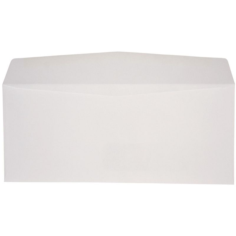 School Smart Window Envelopes with Gummed Flap Closure, No 10, White, pk of 500