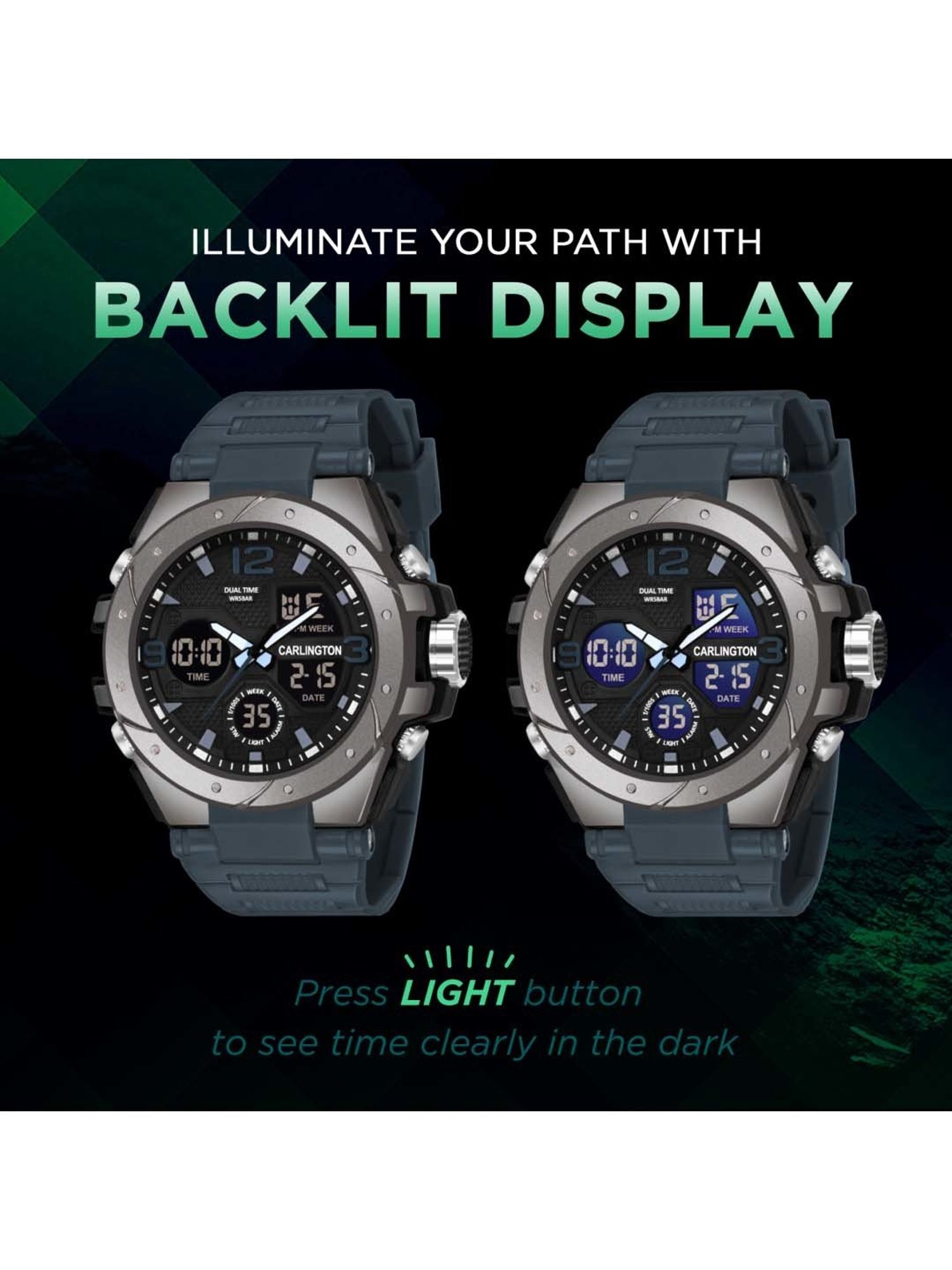 CARLINGTON Endurance 9105 Analog-Digital Watch for Men