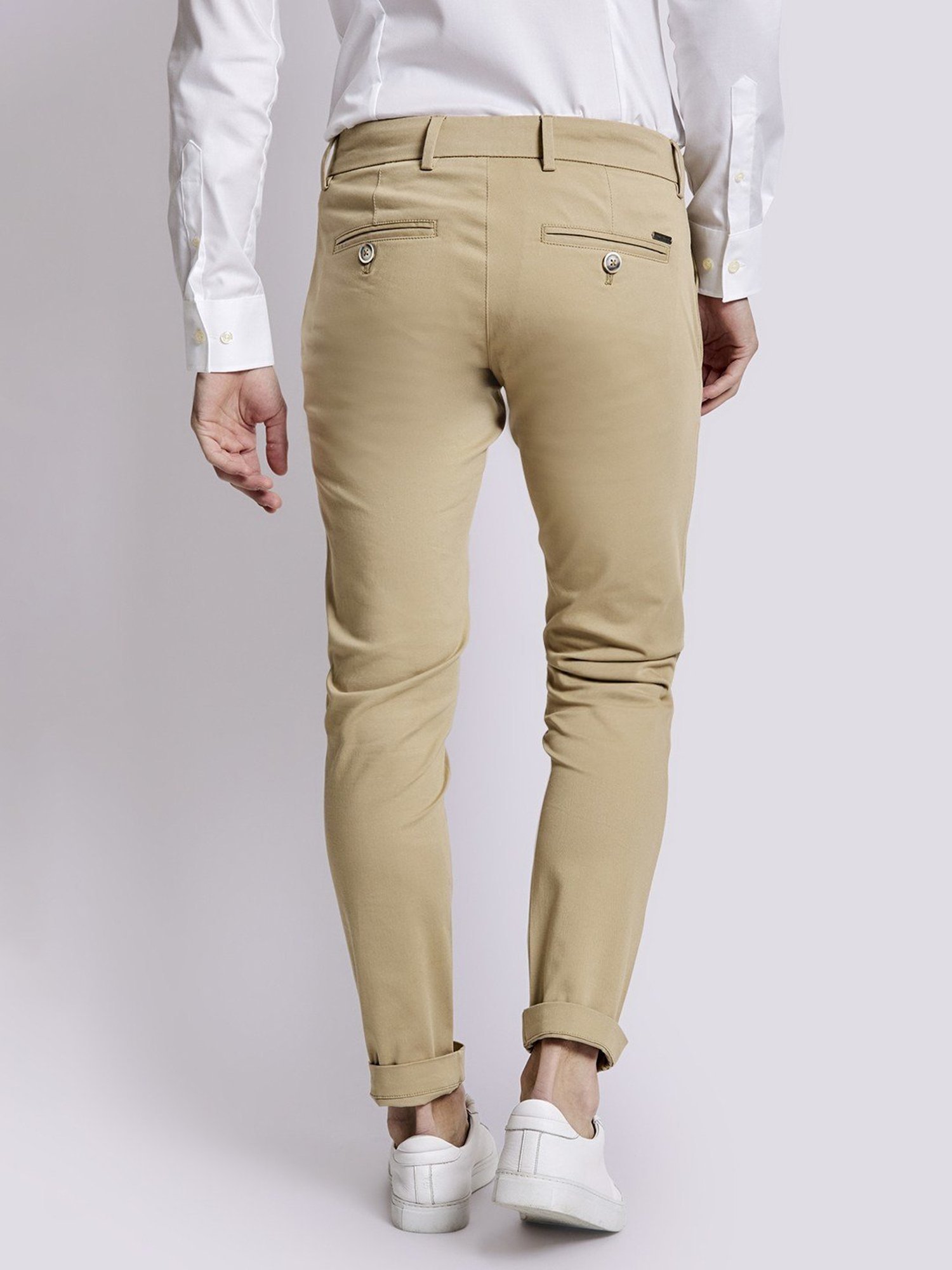 Bruun & Stengade Beige Slim Fit Chinos