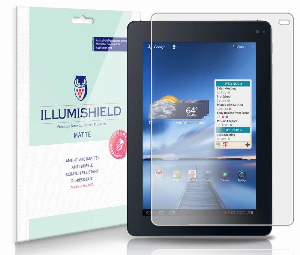 iLLumiShield Matte Screen Protector Compatible with Huawei Springboard 7 inch (T-Mobile)(3-Pack) Anti-Glare Shield Anti-Bubble and Anti-Fingerprint PET Film