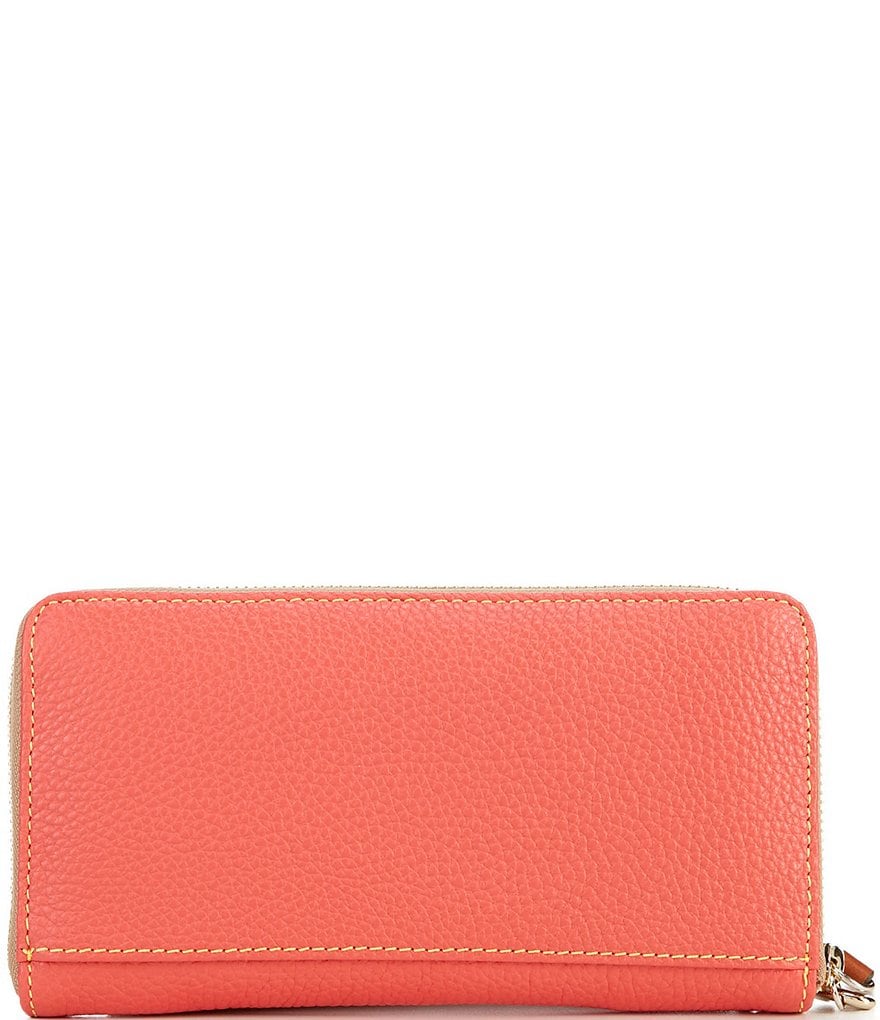 Dooney & Bourke Pebble Collection Large Zip Around Wristlet