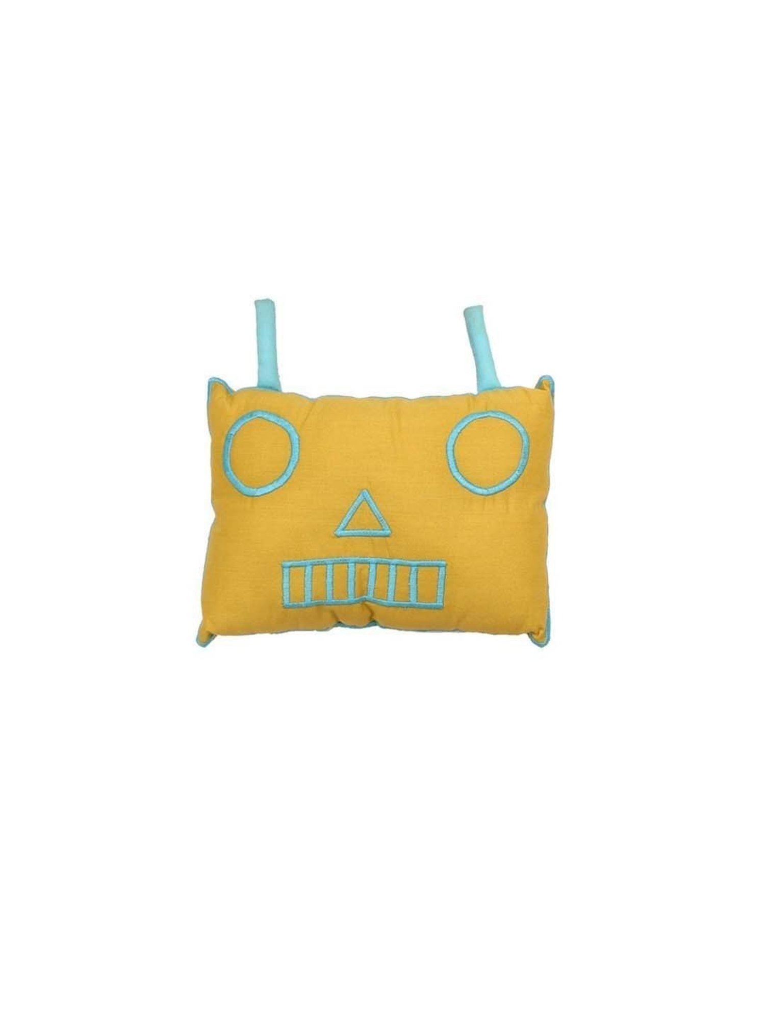House This The Fighter Robots Woven Multicolor Cotton Cushion
