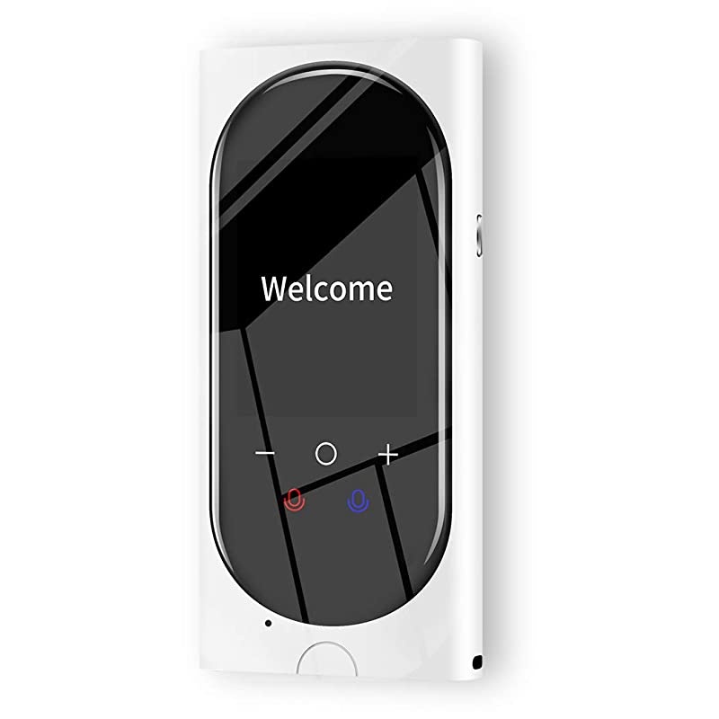 Translator Device Interpreter Device Two Way Voice Translator Support 106 s with Camera WiFi/Recording/PhotoTranslation for Traveling (Black)