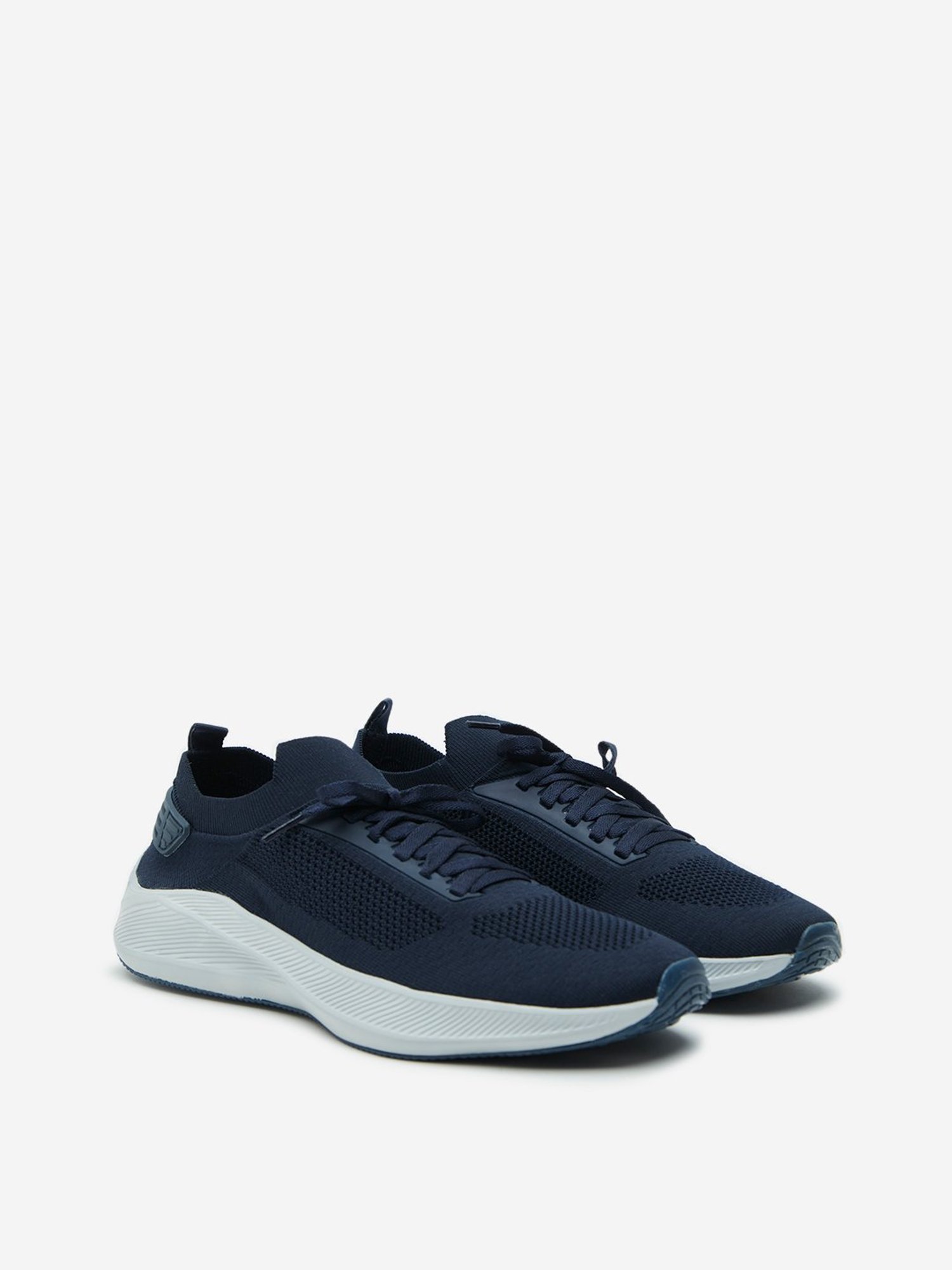 SOLEPLAY by Westside Navy Knitted Lace-Up Shoes