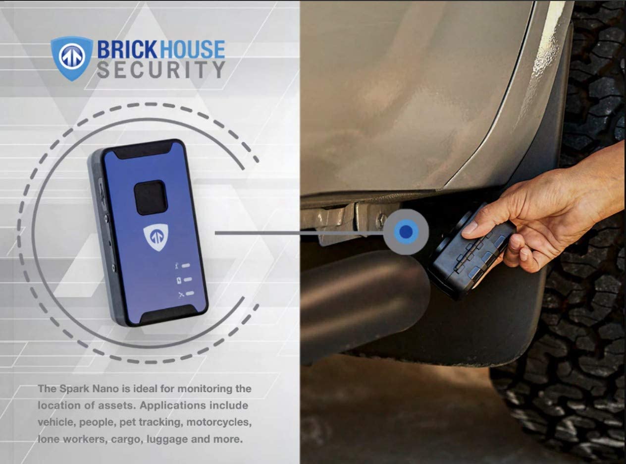 Brickhouse Security Spark nano 7 Micro GPS Tracker - Smallest Personal GPS Tracker - Micro Car Tracker with GPS Tracking Coverage Across North America. Subscription Required!