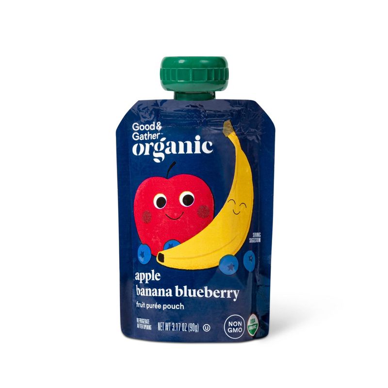 Organic Applesauce Pouches - Apple Carrot & Apple Spinach - 24ct - Good & Gather™