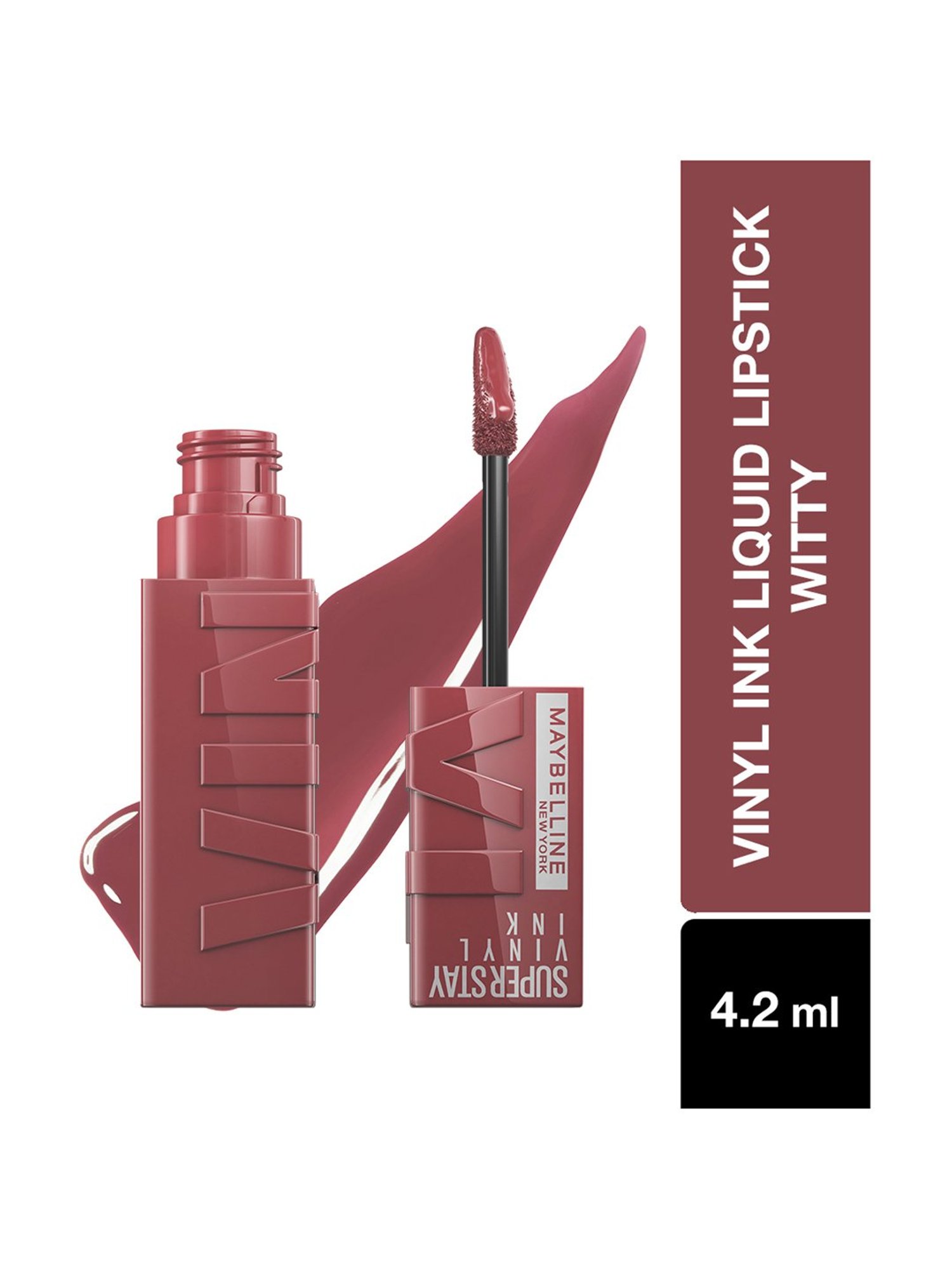 Maybelline New York Superstay Vinyl Ink Liquid Lipstick - Witty,4.2ml