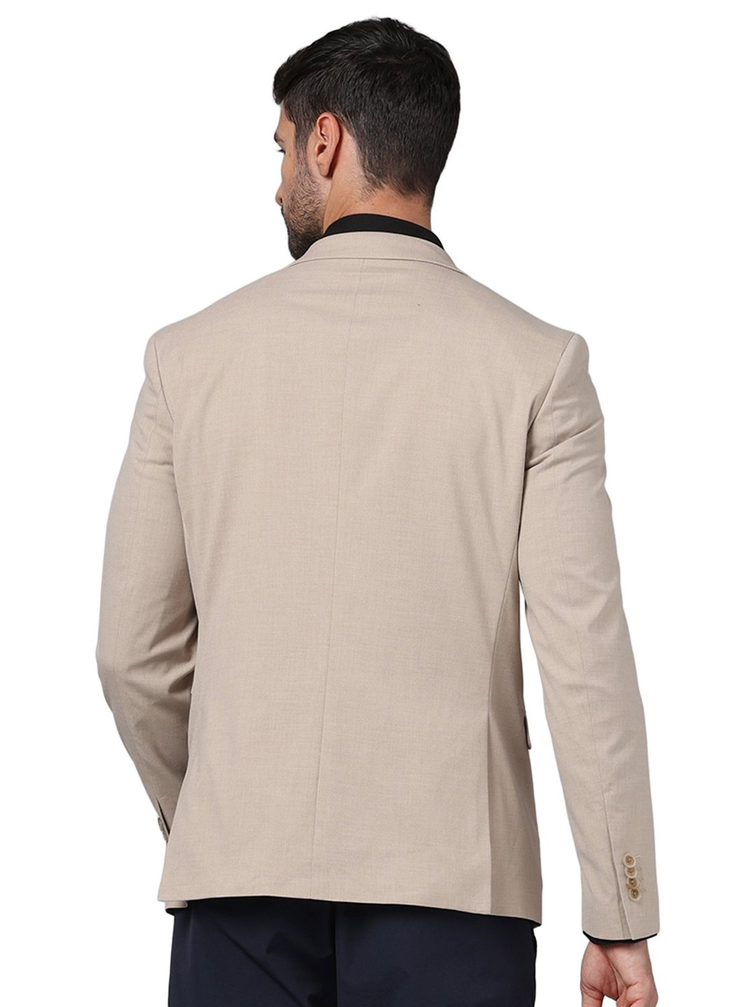celio* Beige Slim Fit Blazer